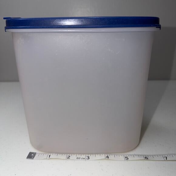 Tupperware Modular Mates Flip Top Blue Seals #4 9 3/4 cup and #3 7 1/4 Cup - Picture 11 of 14